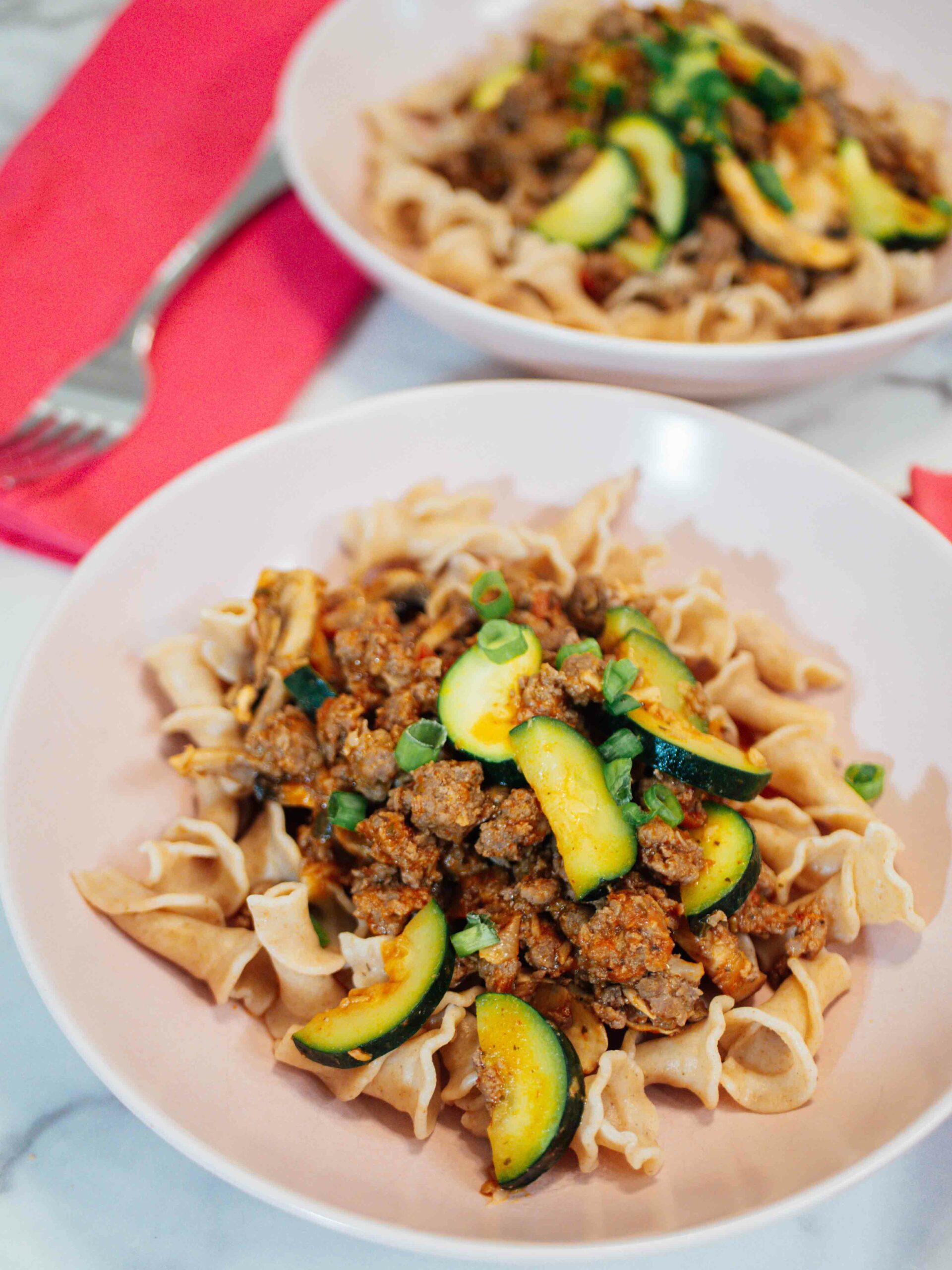 Zucchini Bolognese Pasta: perfect for those busy weeknights