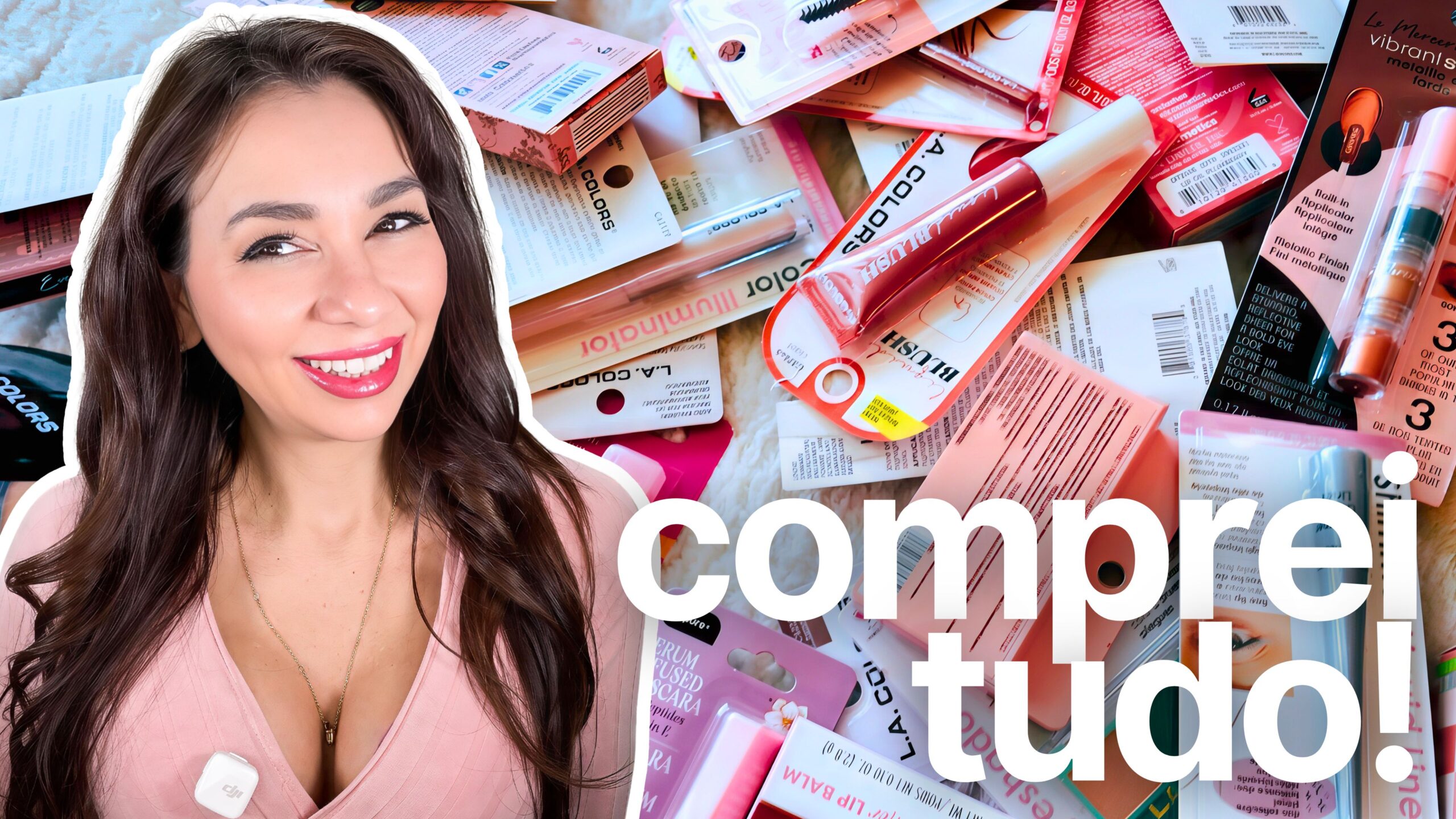 Comprei TUDO de Maquiagem que Tinha na DollarTree 🙀💄 Experimentei UMA POR UMA